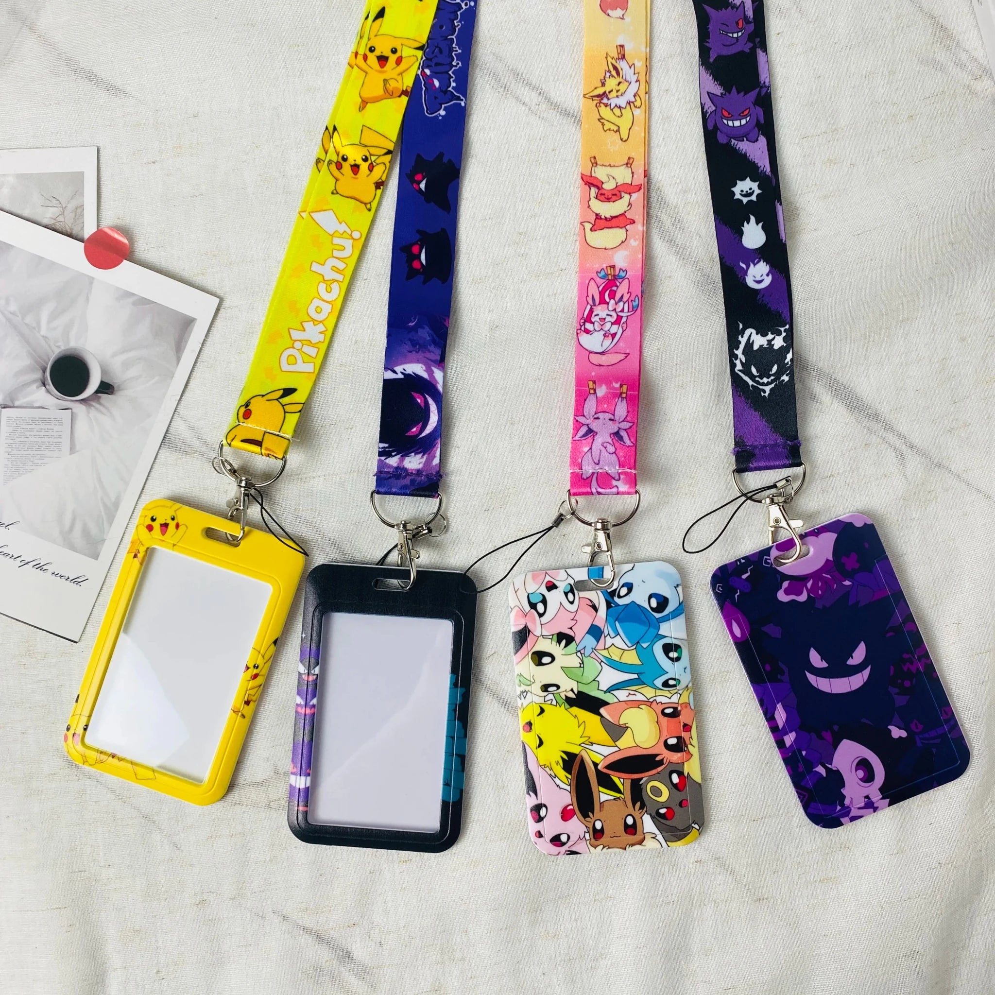 Anime Card Cases Card Lanyard Key Cosplay Badge ID Cards Holders Neck Straps - Maxwell shop